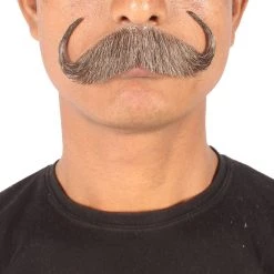 Men's Watson Synthetic Hair Mustache | Facial Hair Multiple Color Options | HPO