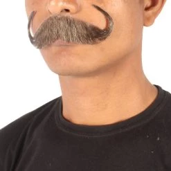 Men's Watson Synthetic Hair Mustache | Facial Hair Multiple Color Options | HPO