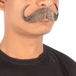 Men's Watson Synthetic Hair Mustache | Facial Hair Multiple Color Options | HPO