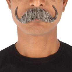 Men's Watson Synthetic Hair Mustache | Facial Hair Multiple Color Options | HPO