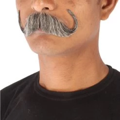 Men's Watson Synthetic Hair Mustache | Facial Hair Multiple Color Options | HPO