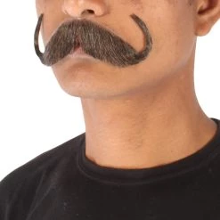 Men's Watson Synthetic Hair Mustache | Facial Hair Multiple Color Options | HPO