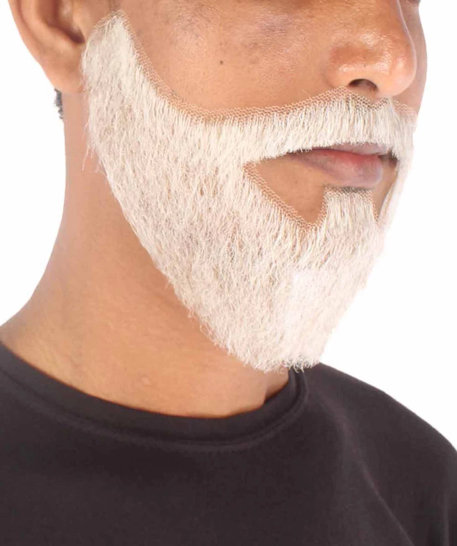 HPO Men's Synthetic Hair Black Beard Cosplay Facial Hair Multiple Color Options