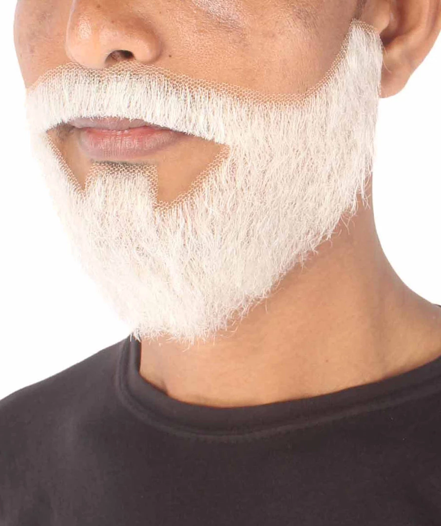 HPO Men's Synthetic Hair Black Beard Cosplay Facial Hair Multiple Color Options