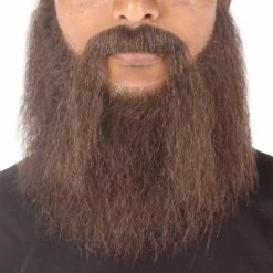 HPO Men's Synthetic Hair Long Beard Cosplay Facial Hair Multiple Color Options