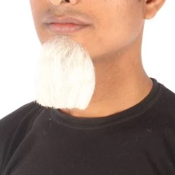 Men's Goatee Human Hair Beard | Facial Hair Multiple Color Options | HPO