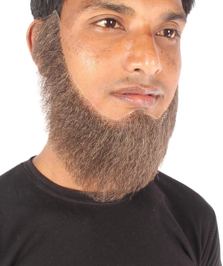 Men's Alaskan Whaler Hair Beard | Synthetic Facial Hair | Multiple Color Options | HPO