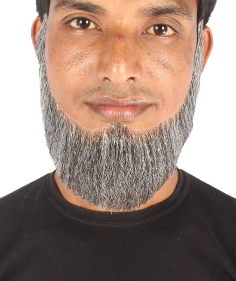 Men's Alaskan Whaler Hair Beard | Synthetic Facial Hair | Multiple Color Options | HPO