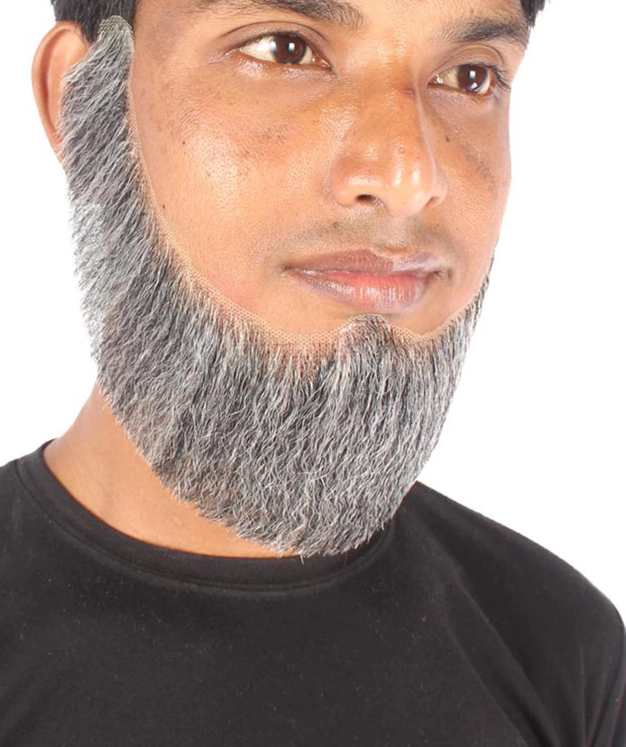 Men's Alaskan Whaler Hair Beard | Synthetic Facial Hair | Multiple Color Options | HPO