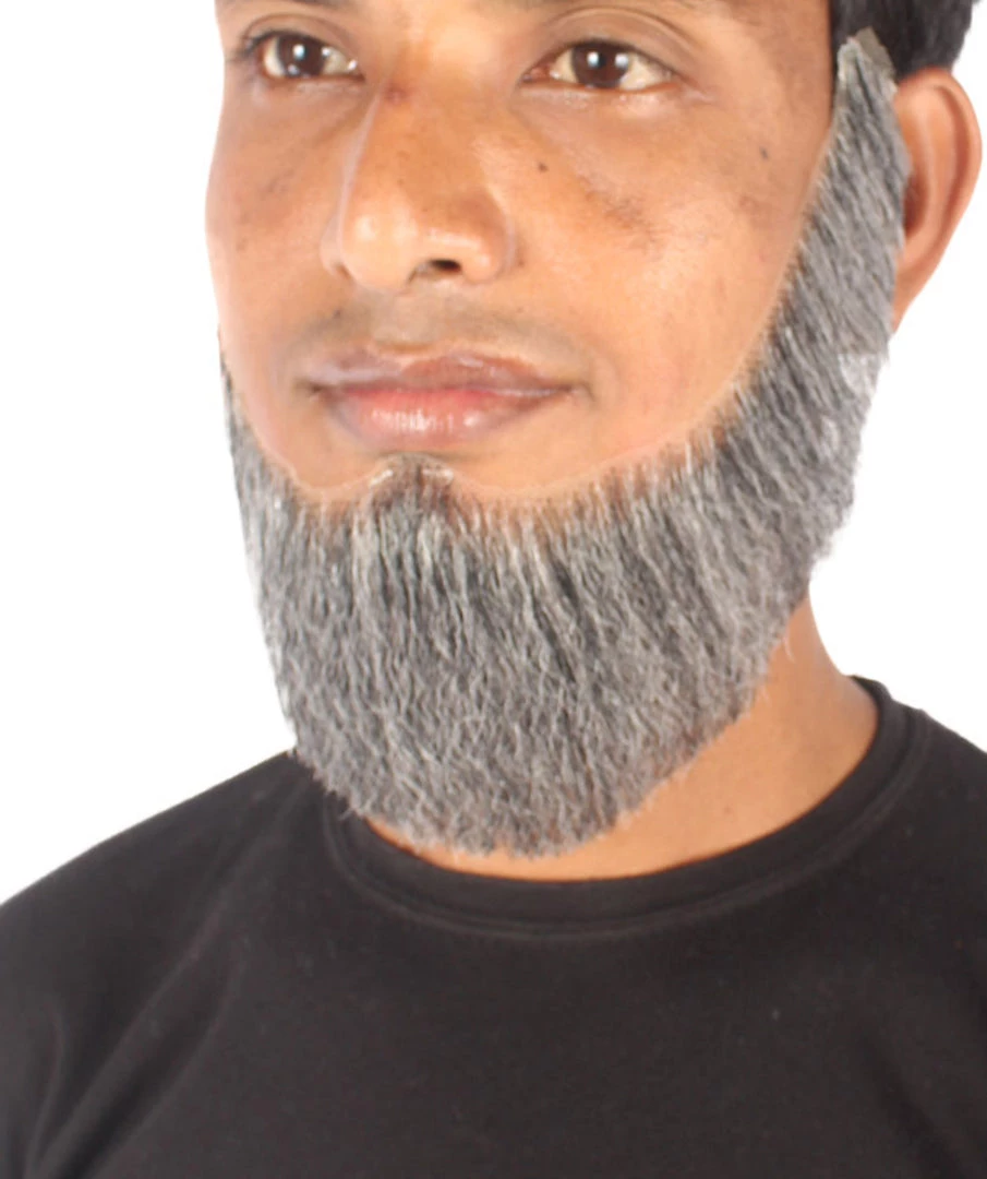 Men's Alaskan Whaler Hair Beard | Synthetic Facial Hair | Multiple Color Options | HPO