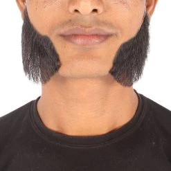 Men's Mutton Chops Side Burns | Human Facial Hair | Multiple Color Options | HPO