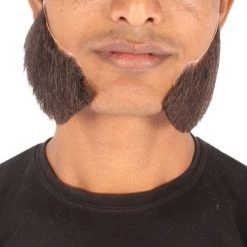 Men's Mutton Chops Side Burns | Human Facial Hair | Multiple Color Options | HPO