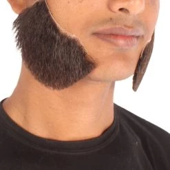Men's Mutton Chops Side Burns | Human Facial Hair | Multiple Color Options | HPO