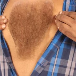 Men's Chest Hair | Human Hair | Multiple Color Options | HPO