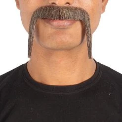 Men's Fu Manchu Mustache | Synthetic Facial Hair | Multiple Colors | HPO