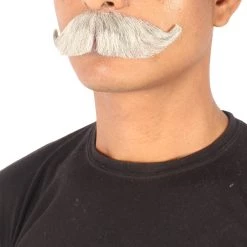 Men's Hungarian Mustache | Human Hair | Facial Hair | Multiple Colors | HPO