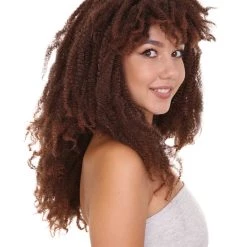 HPO Women's Mens Rasta Dreadlock Brown Wig | Plus Size Wig | Premium Breathable Capless Cap