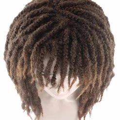 HPO Women's Mens Rasta Dreadlock Brown Wig | Plus Size Wig | Premium Breathable Capless Cap