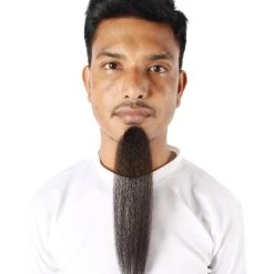 Men's Nepolean Imperial Long Beard | Black Synthetic Facial Hair | HPO