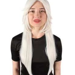 HPO Adult Women's Role-playing Anime Video Game White Wig