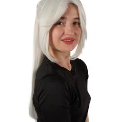 HPO Adult Women's Role-playing Anime Video Game White Wig