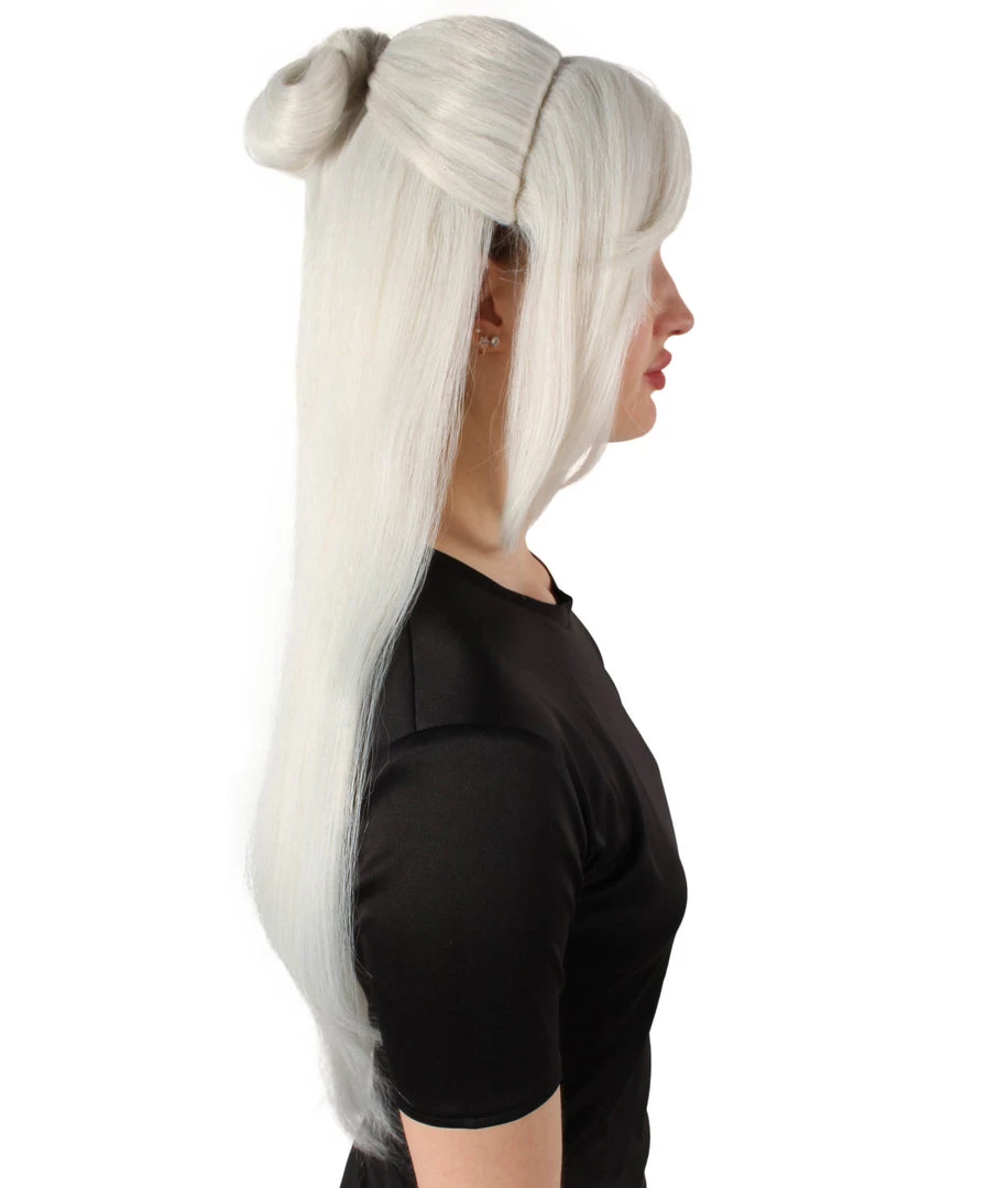 HPO Adult Women's Role-playing Anime Video Game White Wig