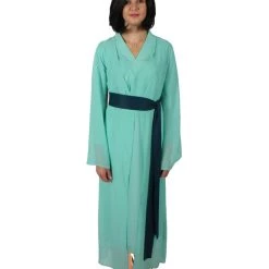 HPO Men's Adult Women’s Chinese Mythological Snake Pale Green Rob With Sash Costume