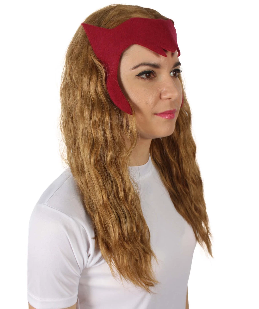 HPO Adult Women's Superhero Witch Wanda Golden Blonde Wig