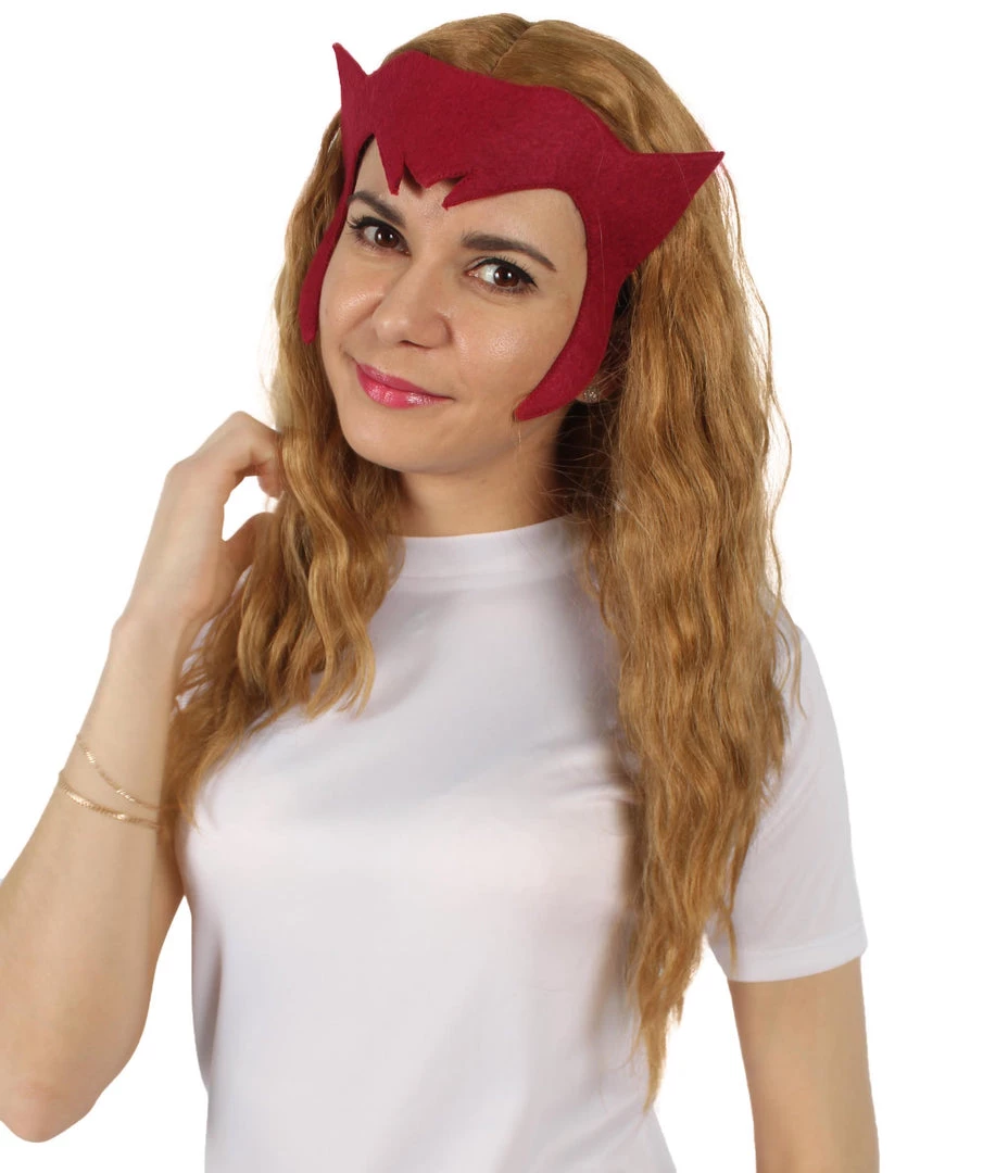 HPO Adult Women's Superhero Witch Wanda Golden Blonde Wig