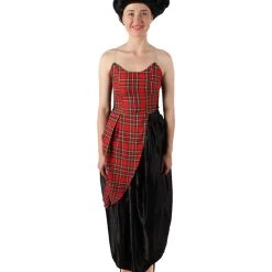 HPO Adult Women’s Christmas Movie Red Black Tartan Checked Couture Costume Men's