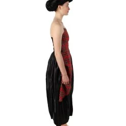 HPO Adult Women’s Christmas Movie Red Black Tartan Checked Couture Costume Men's