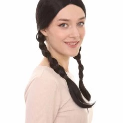 HPO Women Cow Girl Wig Black | Premium Breathable Capless Cap