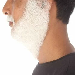 HPO Men's Synthetic Hair Long Beard Cosplay Facial Hair Multiple Color Options