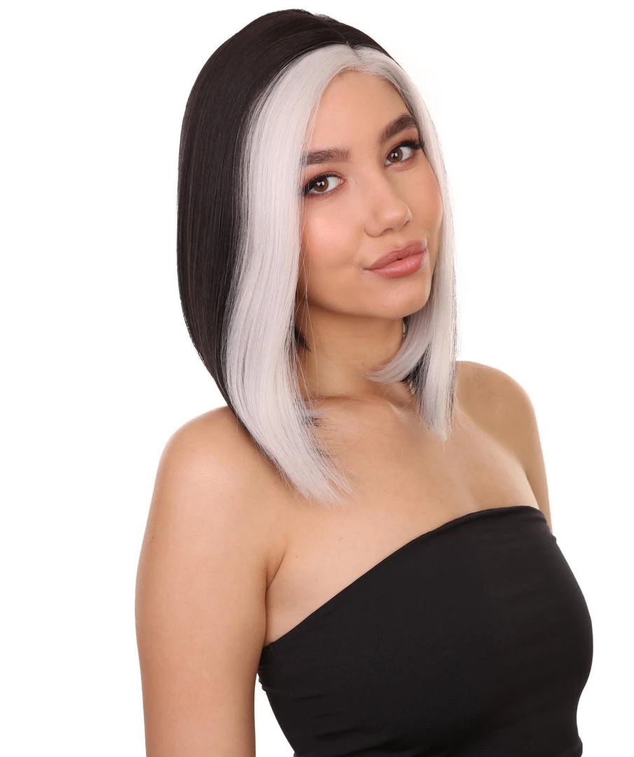 Nunique Adult Women's 13" Inch Long Length Straight 4x4 Lace Front MultiColor E-Girl Gamer Wig, 100% Heat Resistant Fibers, Perfect For Your Everyday Wear And Styling To Your Expectations! | Nunique
