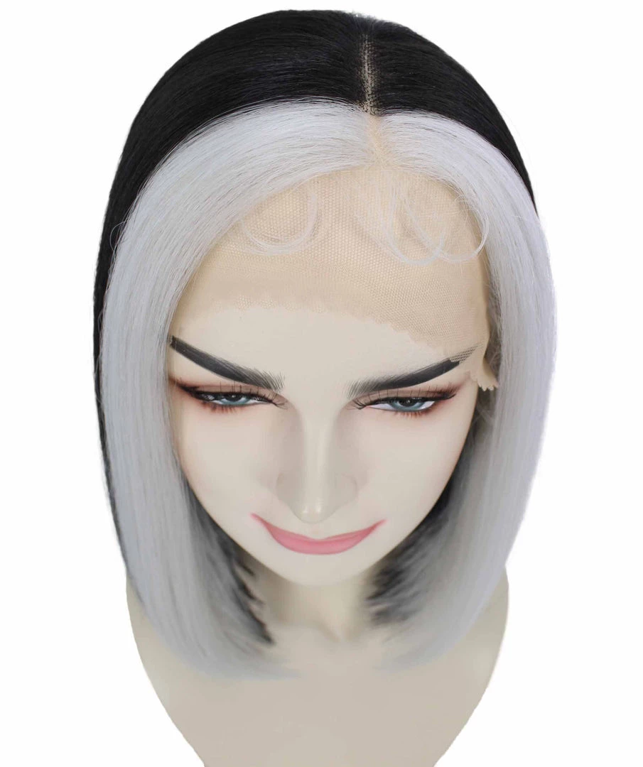 Nunique Adult Women's 13" Inch Long Length Straight 4x4 Lace Front MultiColor E-Girl Gamer Wig, 100% Heat Resistant Fibers, Perfect For Your Everyday Wear And Styling To Your Expectations! | Nunique
