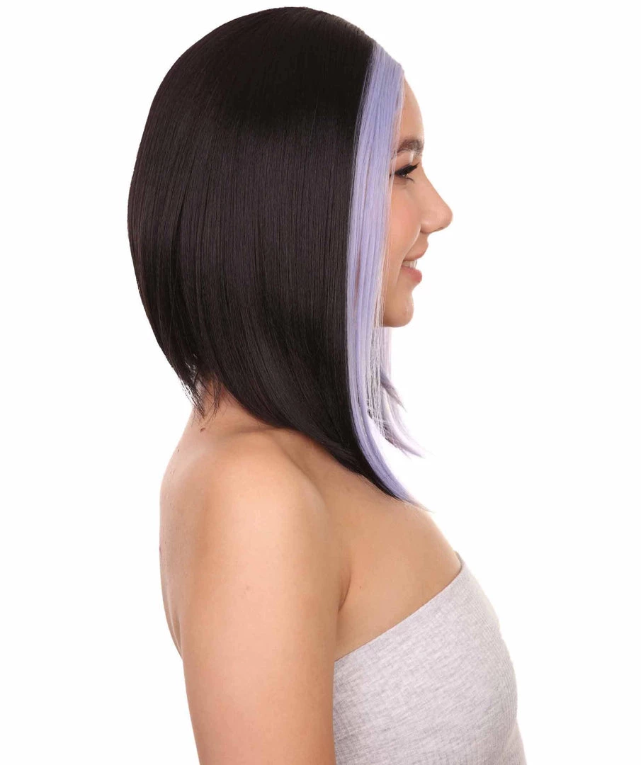 Nunique Adult Women's 13" Inch Long Length Straight 4x4 Lace Front MultiColor E-Girl Gamer Wig, 100% Heat Resistant Fibers, Perfect For Your Everyday Wear And Styling To Your Expectations! | Nunique