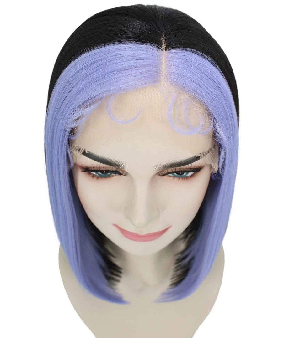 Nunique Adult Women's 13" Inch Long Length Straight 4x4 Lace Front MultiColor E-Girl Gamer Wig, 100% Heat Resistant Fibers, Perfect For Your Everyday Wear And Styling To Your Expectations! | Nunique