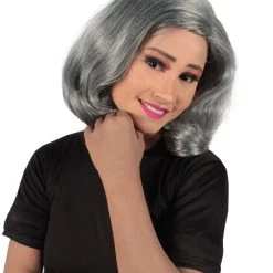 HPO Adult Women's Short Wavy Halloween Modern Wife Wig Multiple Color Options