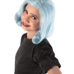 HPO Adult Women's Short Wavy Halloween Modern Wife Wig Multiple Color Options