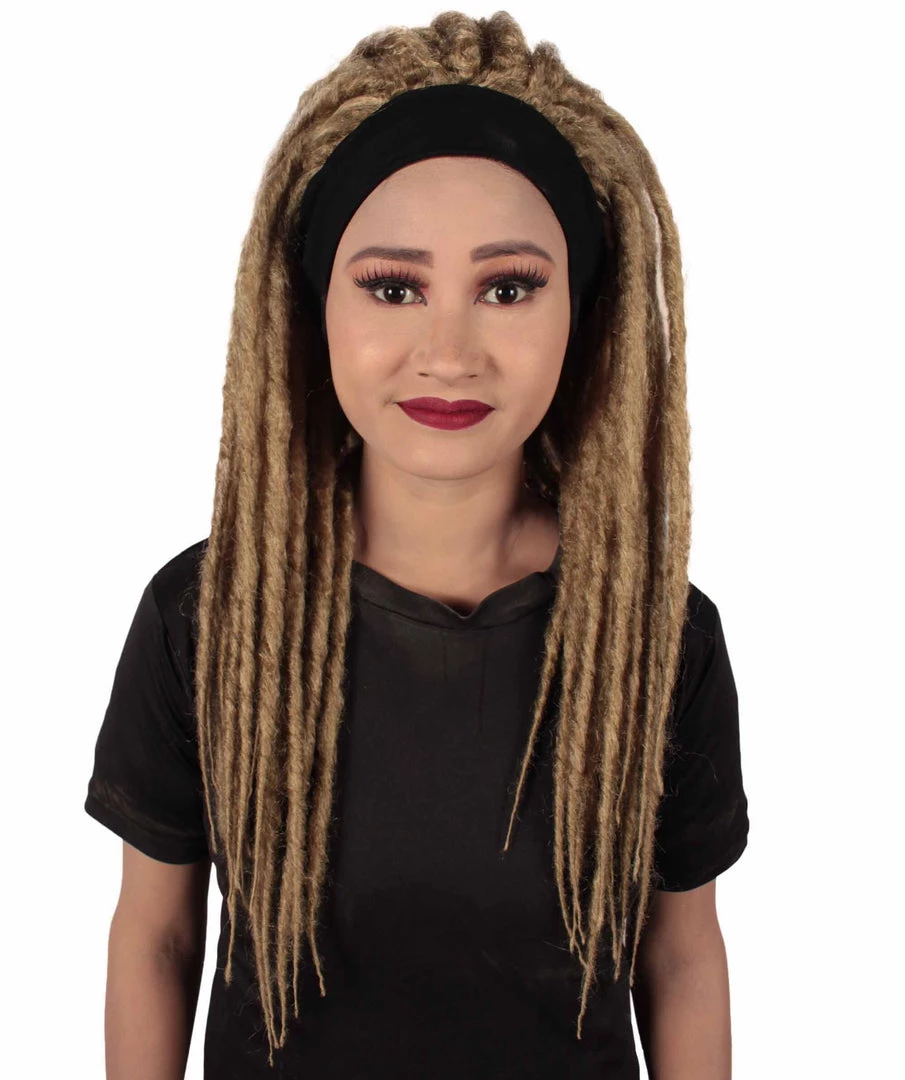 HPO Adult Women's Deluxe Brown Dreadlocks Wig
