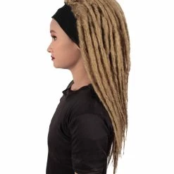 HPO Adult Women's Deluxe Brown Dreadlocks Wig