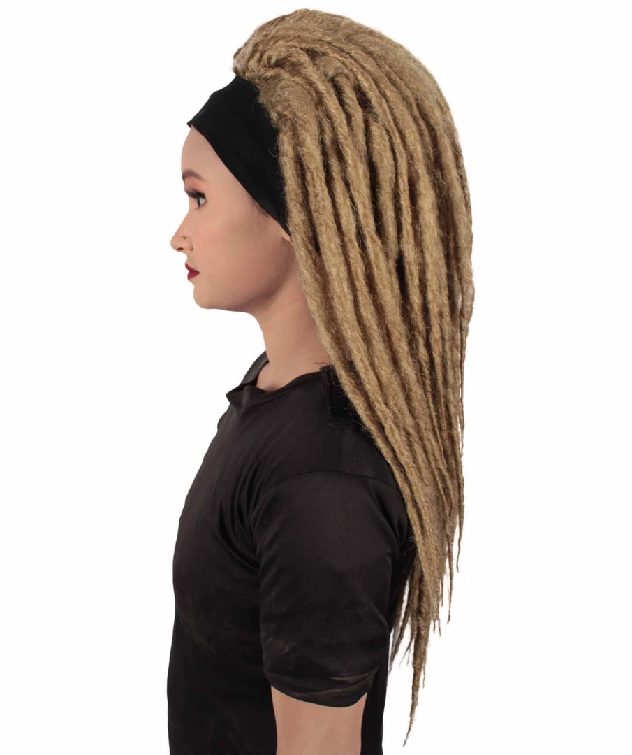 HPO Adult Women's Deluxe Brown Dreadlocks Wig