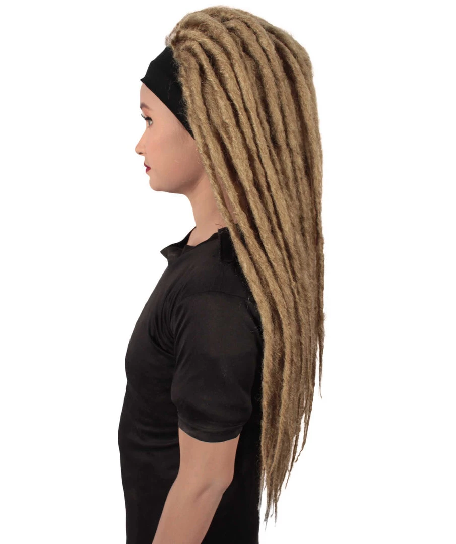 HPO Adult Women's Deluxe Brown Dreadlocks Wig