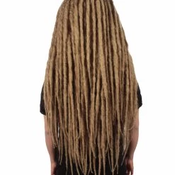 HPO Adult Women's Deluxe Brown Dreadlocks Wig