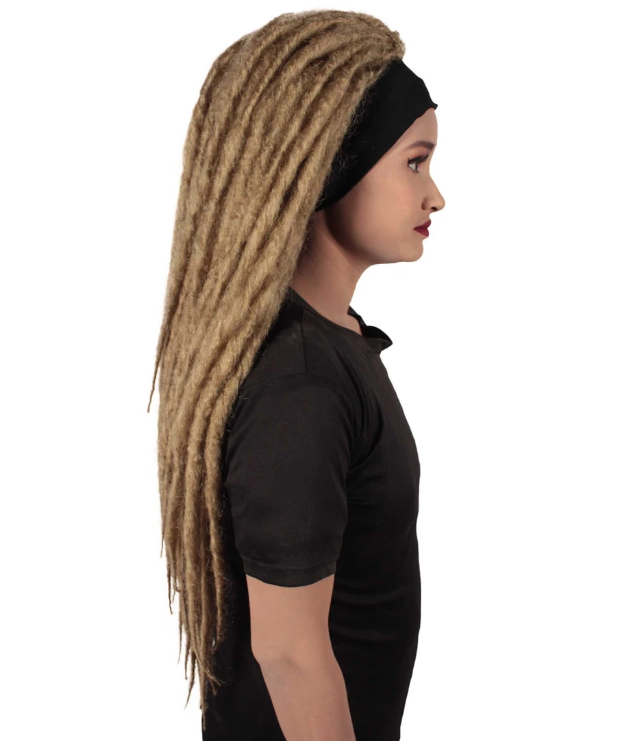HPO Adult Women's Deluxe Brown Dreadlocks Wig