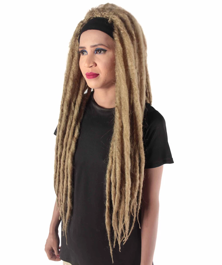 HPO Adult Women's Deluxe Brown Dreadlocks Wig