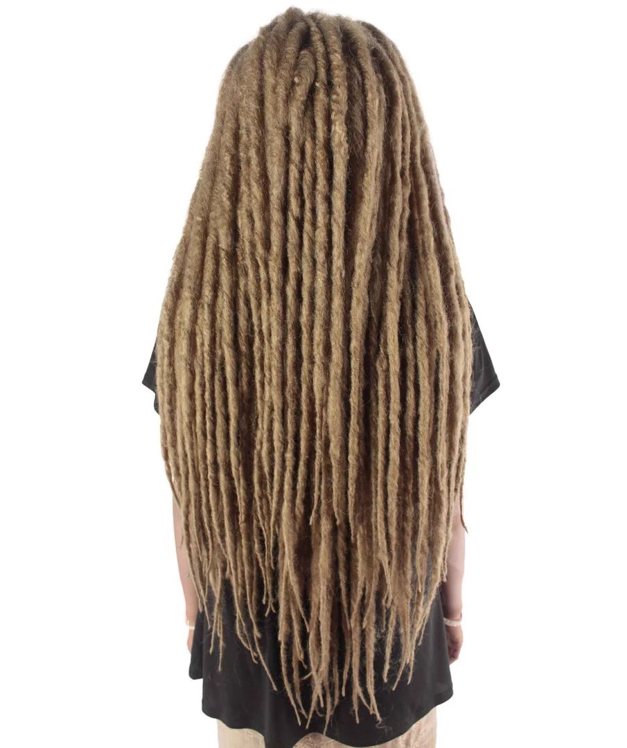 HPO Adult Women's Deluxe Brown Dreadlocks Wig