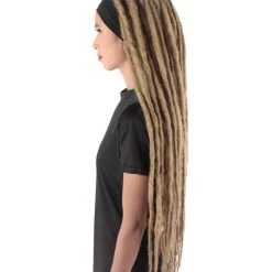 HPO Adult Women's Deluxe Brown Dreadlocks Wig