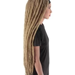 HPO Adult Women's Deluxe Brown Dreadlocks Wig
