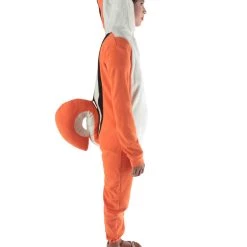 HPO Adult Women's Orange And White Jumpsuit Squirrel Costume Bundle